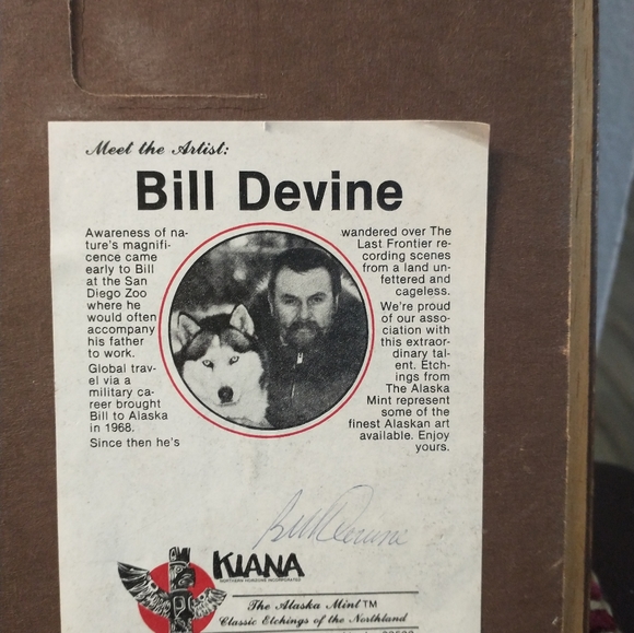 Vintage Alaska Mint Etching - Picture 6 of 7